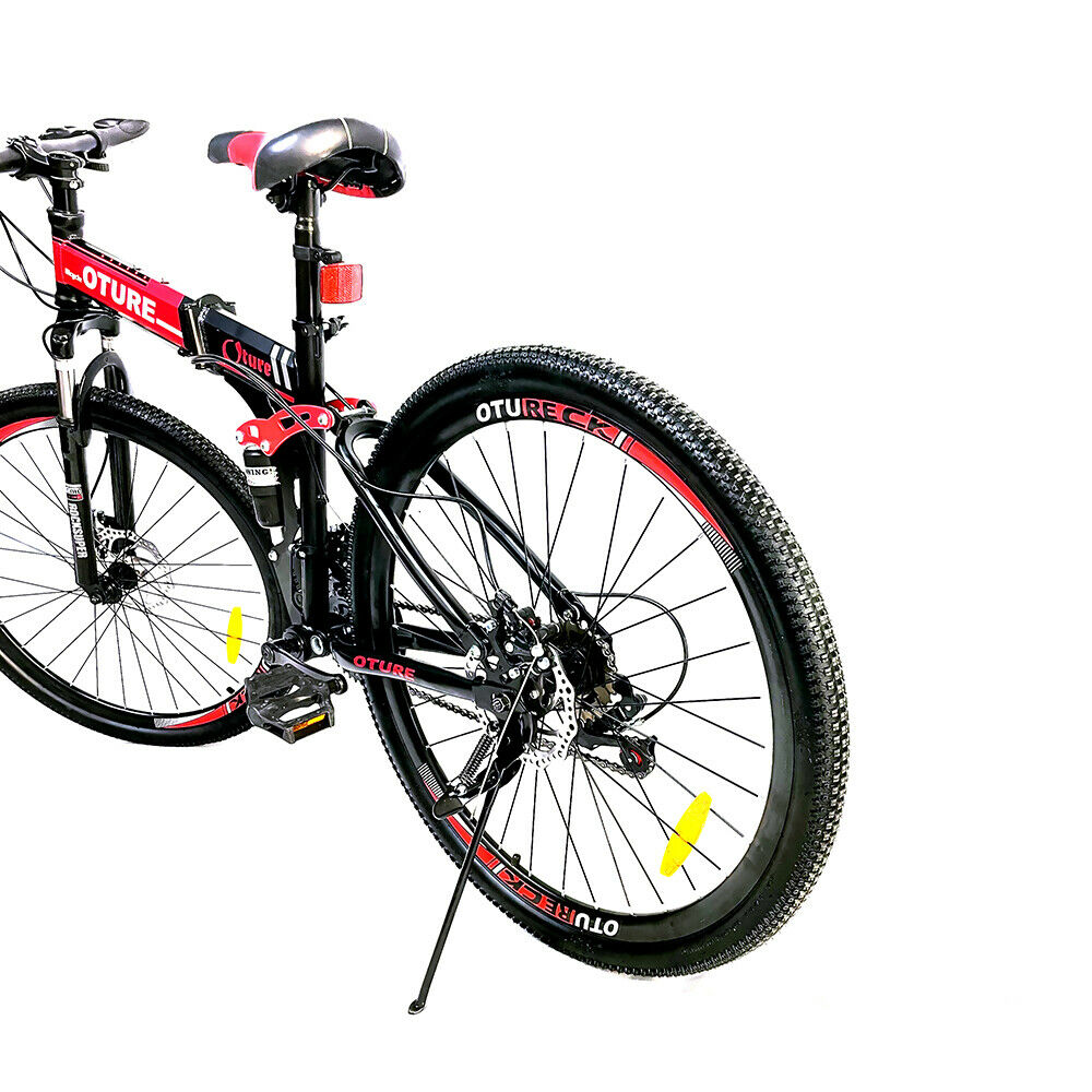 Mountain Bike 26'' Spoke Wheels Dual Suspension Folding 21 Speed MTB Bicycle - Fresh Stock Dated January 2026