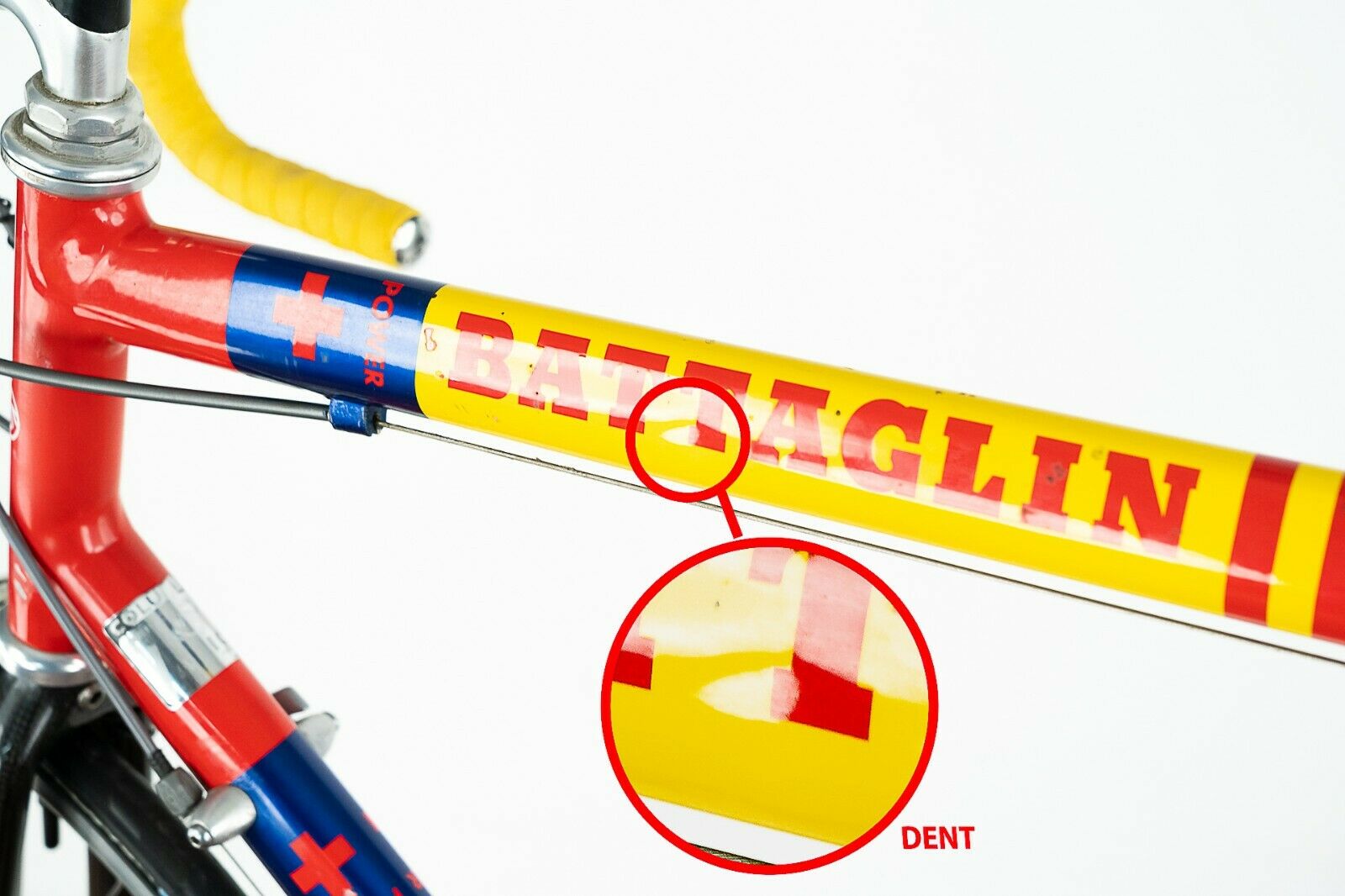 BATTAGLIN AMICA CHIPS TEAM BIKE SHIMANO DURA ACE 9s SPEED SPEED ROAD VINTAGE OLD - Fresh Stock Dated January 2026