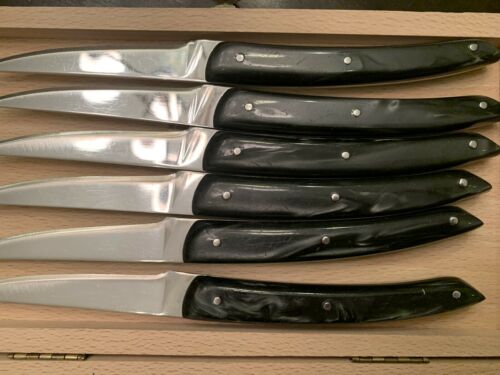 Claude Dozorme Thiers 6 Knive Boxed Set Nacrine Handle - Fresh Stock Dated January 2026