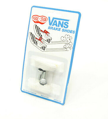 Kool Stop bicycle bike Vans BMX THREADED brake pads WHITE (PAIR) *MADE IN USA* - Fresh Stock Dated December 2025