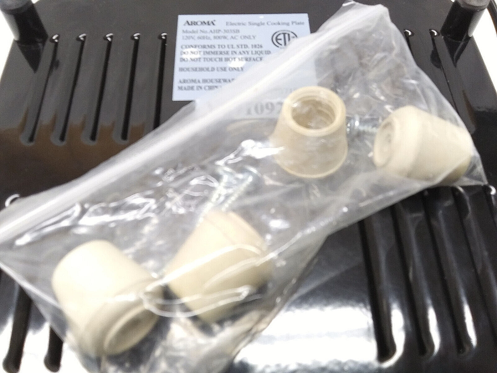 AROMA Single Burner Boat Stove Model No. AHP-303 SB Stainless/Black ~ Tested - Fresh Stock Dated February 2026