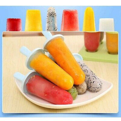 BESTONZON 6 Grids Popsicle Molds Ice Pop Makers Ice Pop Molds Plastic Popsicl... - Fresh Stock Dated February 2026