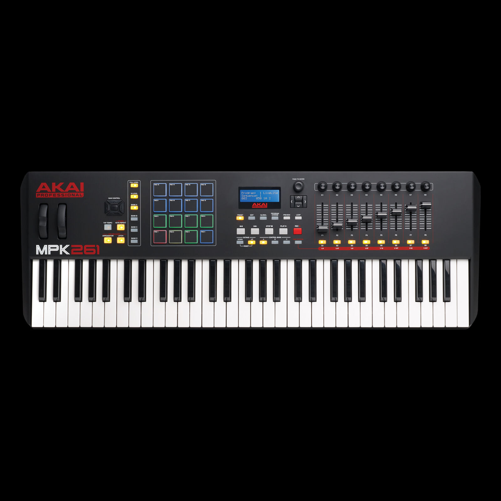 Akai Professional MPK261 61 Semi Weighted Keys MIDI Controller Keyboard - Fresh Stock Dated December 2025