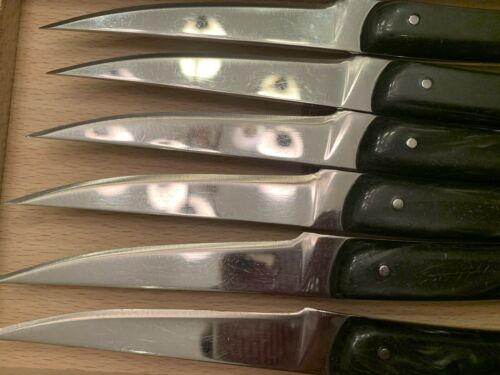 Claude Dozorme Thiers 6 Knive Boxed Set Nacrine Handle - Fresh Stock Dated January 2026