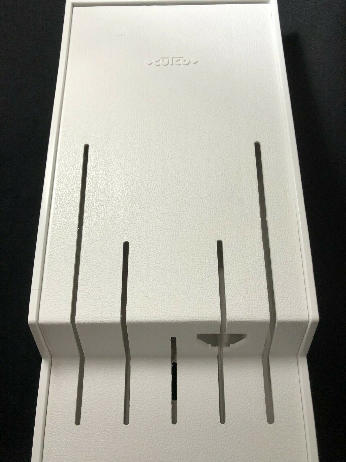 White CUTCO Knives Rack Kitchen Storage 5 Knife Plastic Holder Wall or Drawer - Fresh Stock Dated February 2026