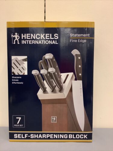 JA HENCKELS International Self Sharpening Knife 7 Piece Set Fine Edge NIB - Fresh Stock Dated January 2026