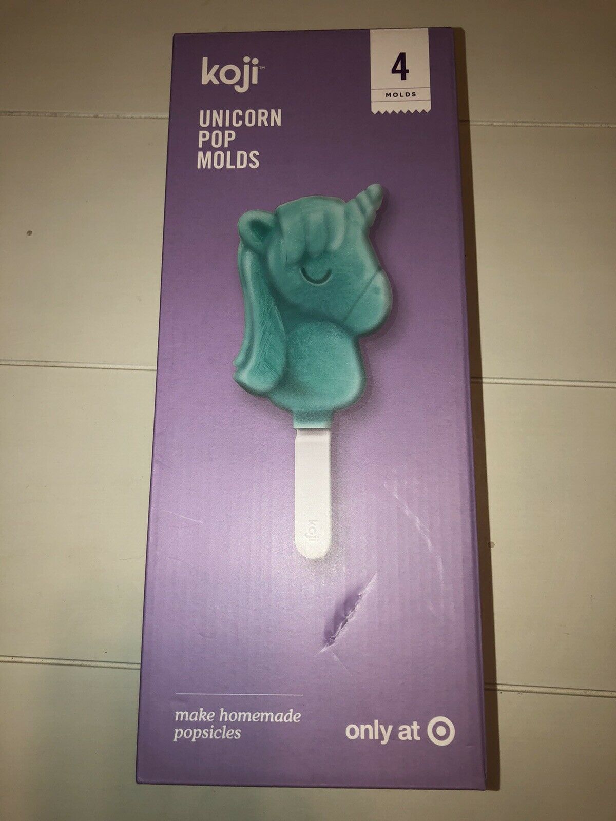 Koji Unicorn Pops 4 Silicone Molds NEW Ice Pop - Fresh Stock Dated February 2026