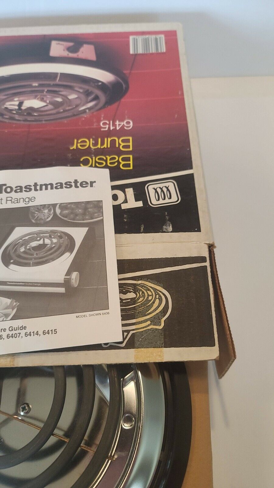 Toastmaster Basic Countertop Single Electric Burner 6415 - Fresh Stock Dated February 2026