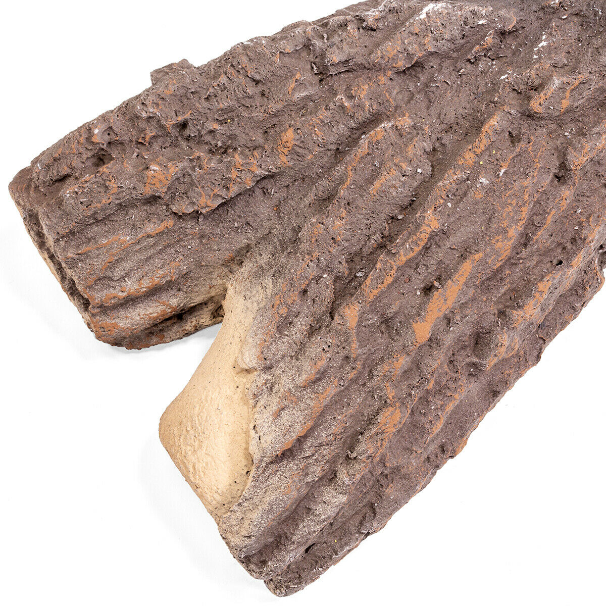 Realistic Decorative 9pc Ceramic Pine Wood Flame Firepit Woods Log 9-pieces Set - Fresh Stock Dated January 2026