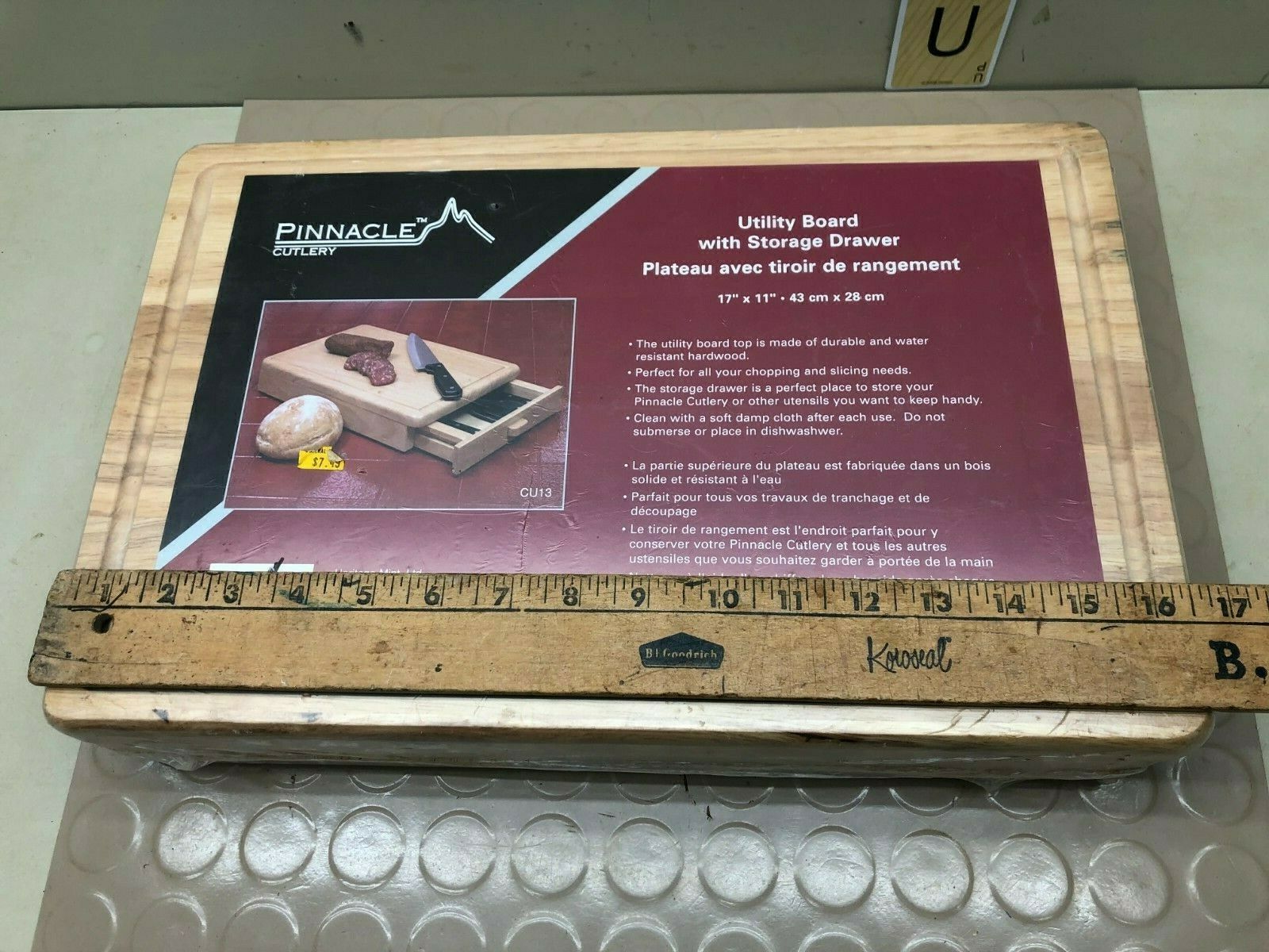 Pinnacle Cutlery Utility Cutting Board & Storage Box - NOS (No Knives) - Fresh Stock Dated February 2026