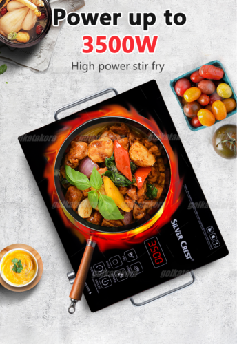 Electric Single Induction Cooker 3500W Cooktop Digital Hot Plate With Handle US - Fresh Stock Dated February 2026