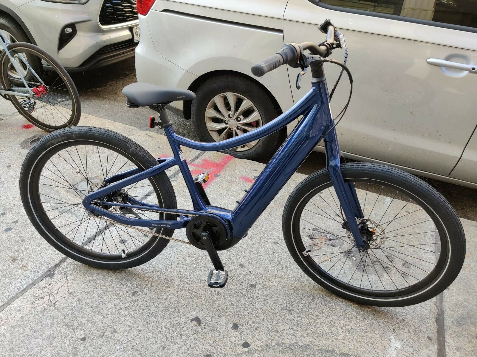 2021 Vida E+ Electric Bike - Mid Step - Medium - Metallic Blue - Fresh Stock Dated December 2025