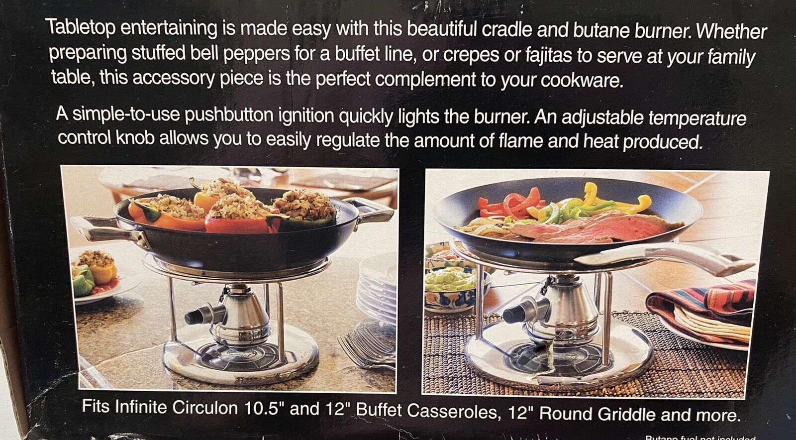New Infinite Circulon Cradle Tabletop Cooker With Butane Burner - Open Box - Fresh Stock Dated February 2026