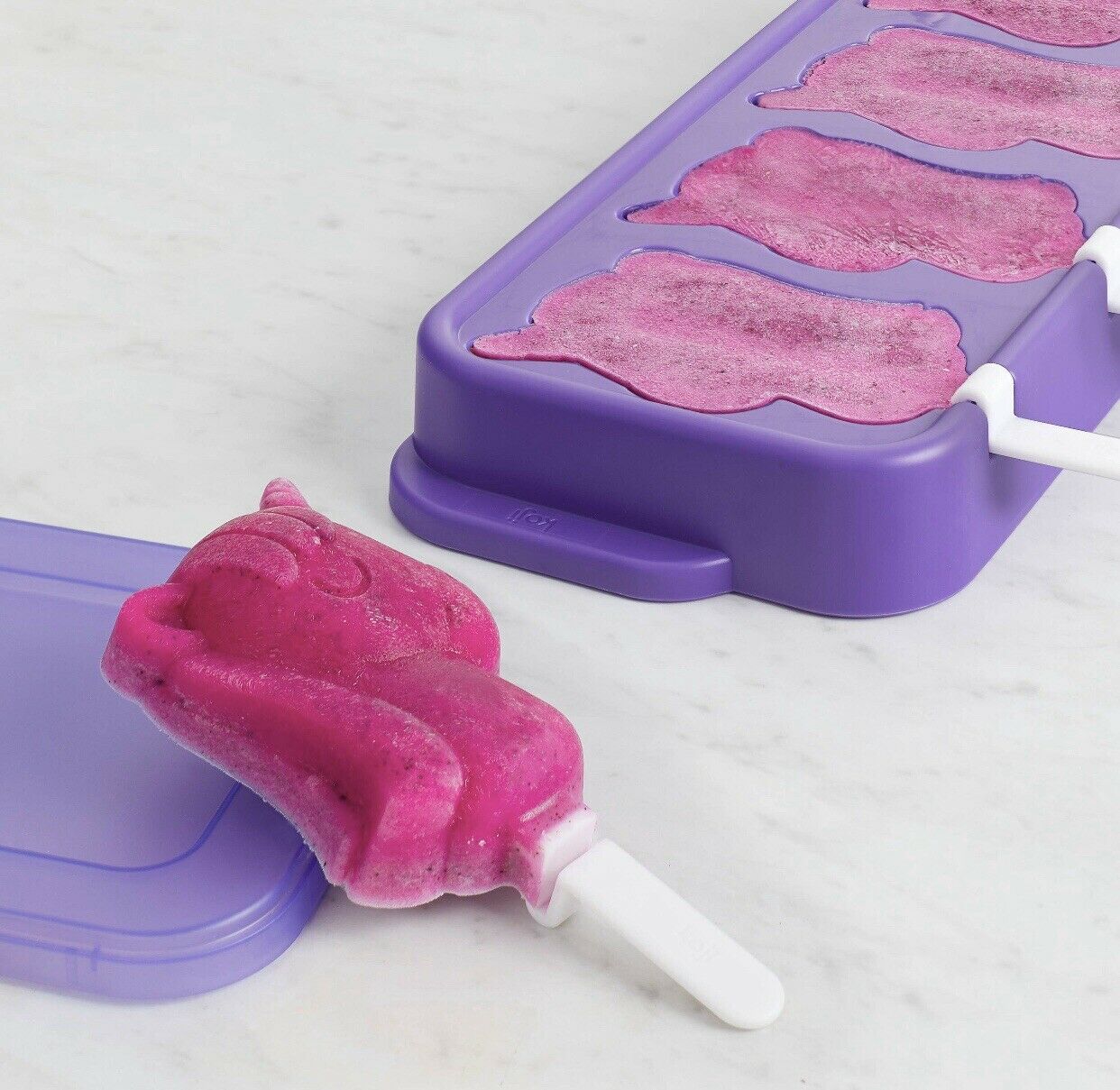 Koji Unicorn Pops 4 Silicone Molds NEW Ice Pop - Fresh Stock Dated February 2026