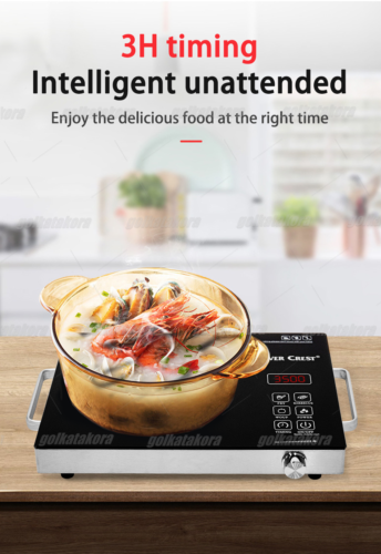 Electric Single Induction Cooker 3500W Cooktop Digital Hot Plate With Handle US - Fresh Stock Dated February 2026