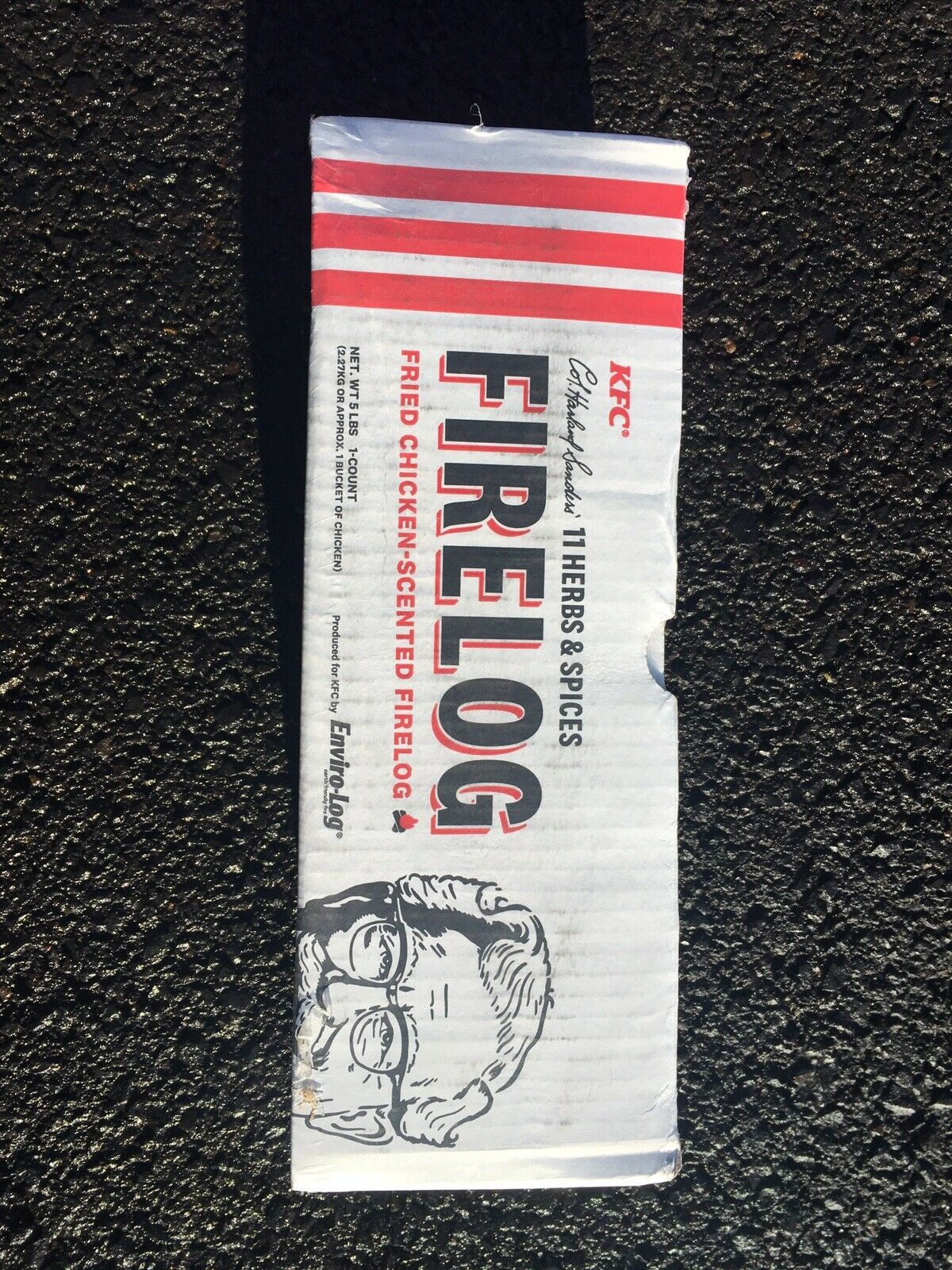 (4) KFC FIRE LOGS 11 HERBS AND SPICES ENVIROLOG KENTUCKY FRIED CHICKEN FIRE LOG - Fresh Stock Dated January 2026