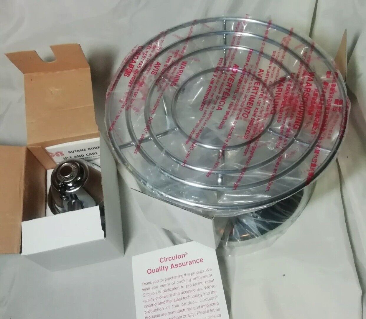 New Infinite Circulon Cradle Tabletop Cooker With Butane Burner - Open Box - Fresh Stock Dated February 2026