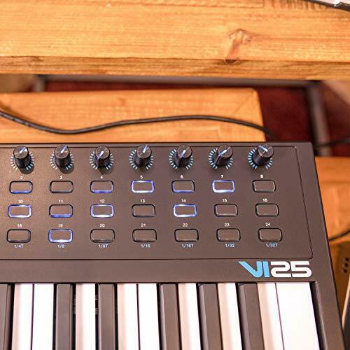 Alesis VI25 | 25-Key USB MIDI Keyboard Controller with 16 Pads 16 Assignable ... - Fresh Stock Dated December 2025