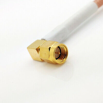 BNC Male (Plug) to SMA Male (Plug) Right Angle RG142 Cable Assembly, 6 inch - Fresh Stock Dated December 2025