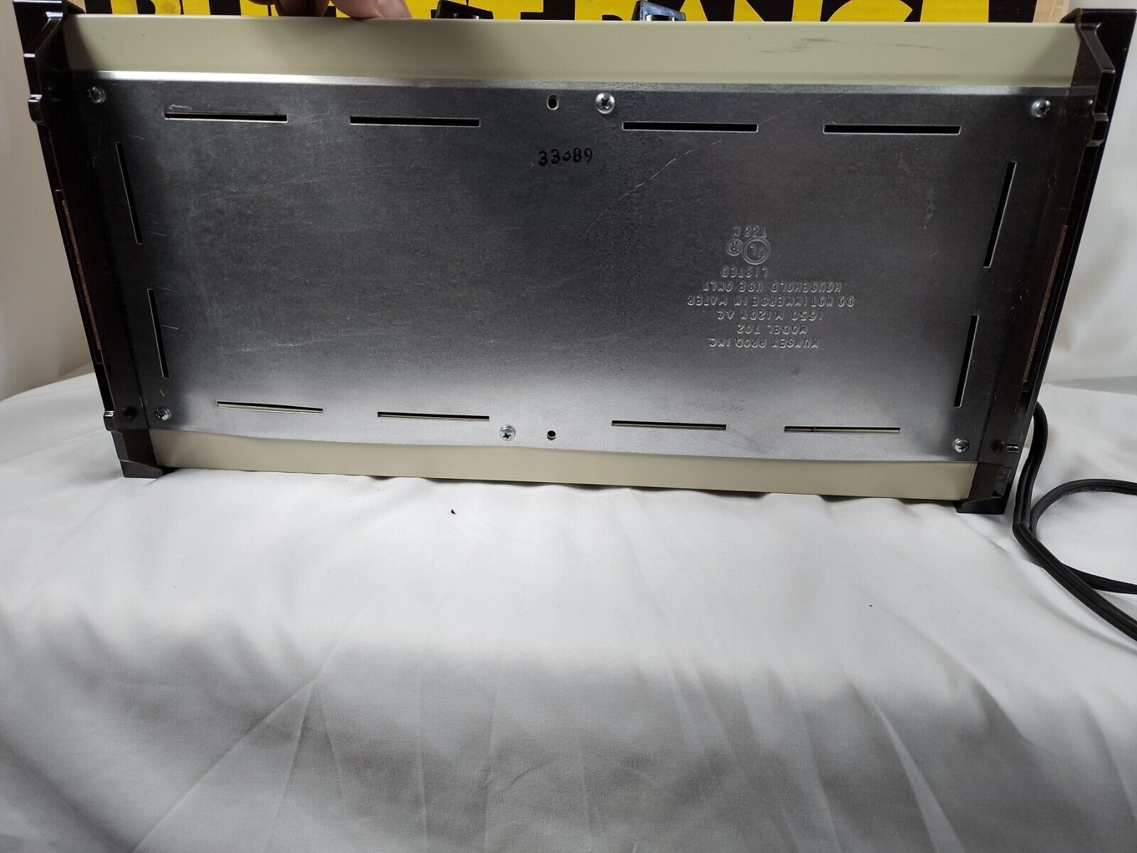 Vintage Model 702 Munsey 2 Burner Buffet Range with Original Box.  Almond color - Fresh Stock Dated February 2026