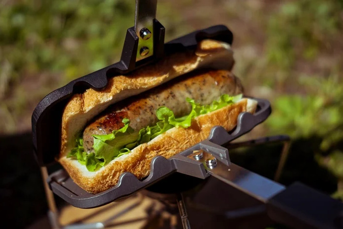 4W1H Hot Sand Solo Grilled Sandwich Maker Tsubame sanjo Kitchen Made in Japan - Fresh Stock Dated February 2026