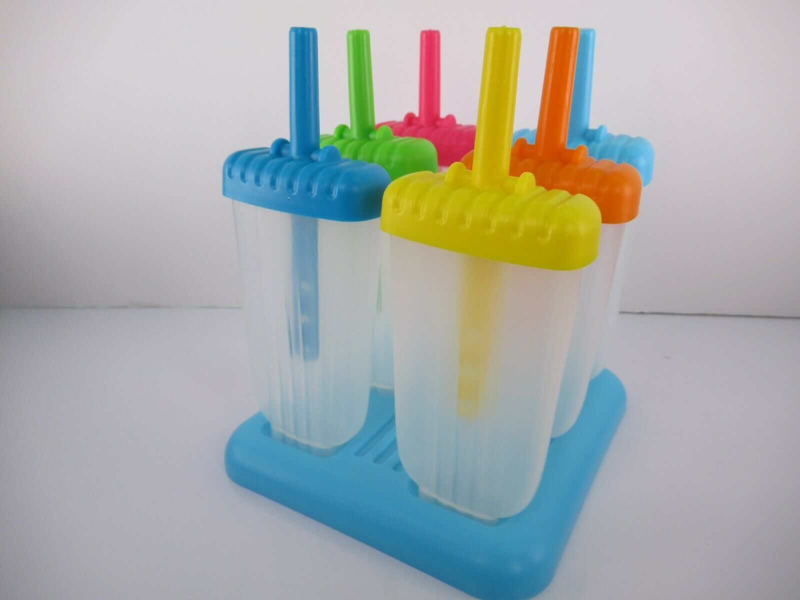 Groovy Ice Pop Molds, Drip Handle Set Of 6 MultiColor - Fresh Stock Dated February 2026
