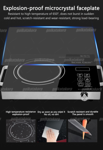 Electric Single Induction Cooker 3500W Cooktop Digital Hot Plate With Handle US - Fresh Stock Dated February 2026