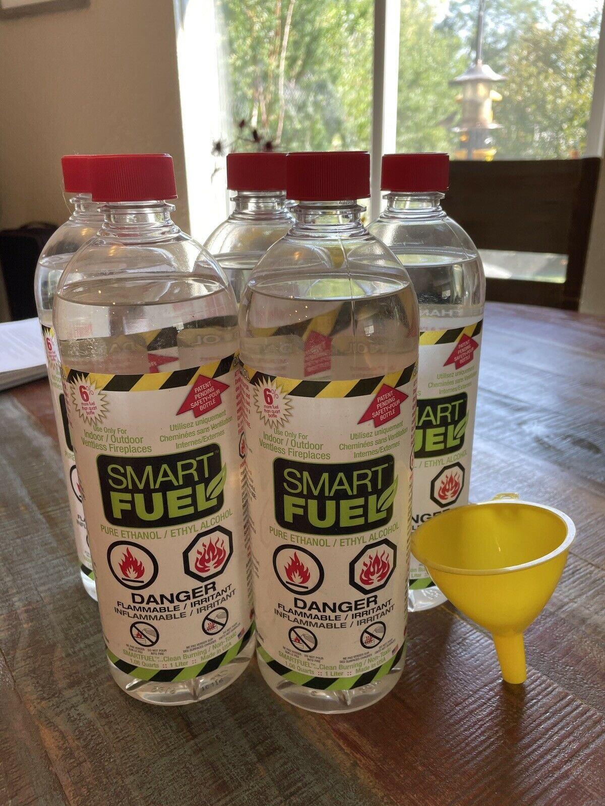 SMART FUEL Indoor Outdoor Burning Ventless Bio Ethanol Fireplace Fuel 6 Liter - Fresh Stock Dated January 2026