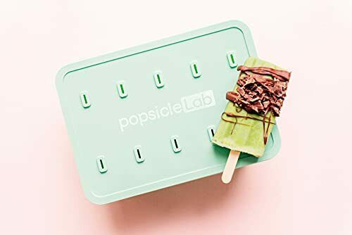 PopsicleLab Popsicle Mold Set, Ice Cream Ice Pop Molds, 50 Popsicle Bags, Funnel - Fresh Stock Dated February 2026