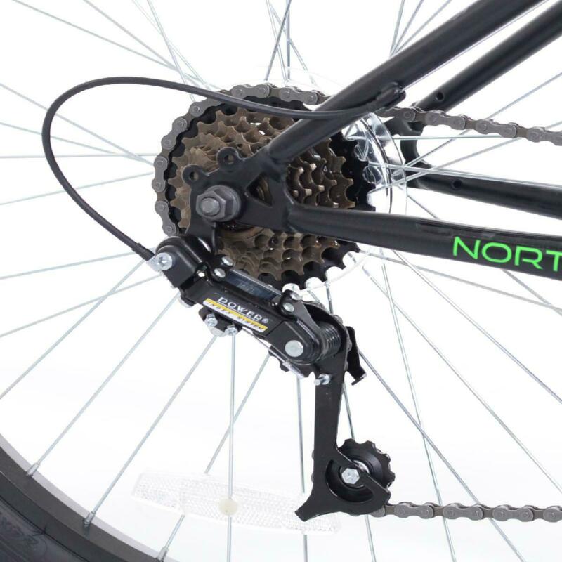 Kent 24 In. Northpoint Boys Mountain Bike 21 Speed Front Disc Brake Black/Green - Fresh Stock Dated January 2026