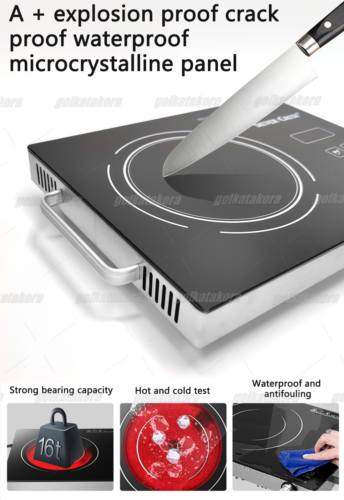 Electric Single Induction Cooker 3500W Cooktop Digital Hot Plate With Handle US - Fresh Stock Dated February 2026