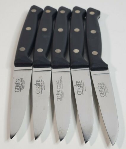 Gerber Balance Plus Kitchen Knife 5 Piece Parer Utility Steak Cutting Knives - Fresh Stock Dated January 2026
