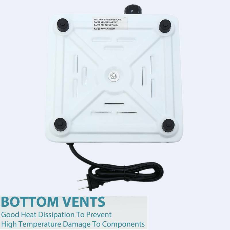 Commercial Portable Electric Single Hot Plate Burner 1000 Watt Cooking Stove - Fresh Stock Dated February 2026