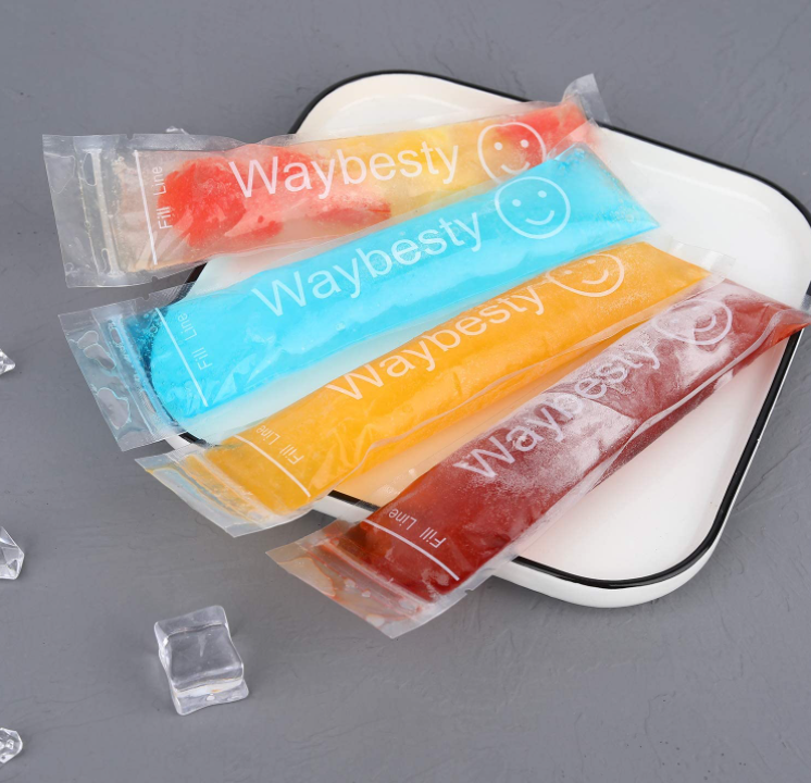150 PCs Disposable Ice Popsicle Molds Bags Pouch Freeze Pops Bag Zip Seals new - Fresh Stock Dated February 2026