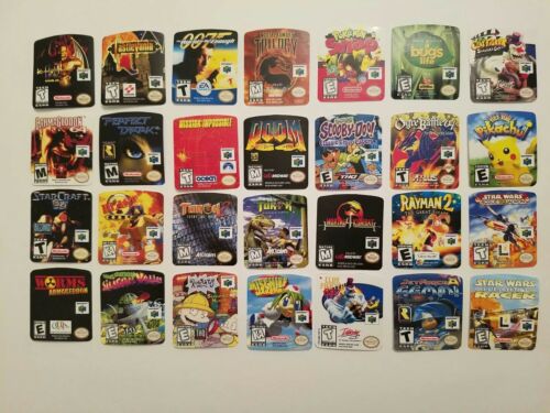 Mario Kart 64 N64 Cartridge Replacement Game Label Sticker Nintendo - Fresh Stock Dated February 2026