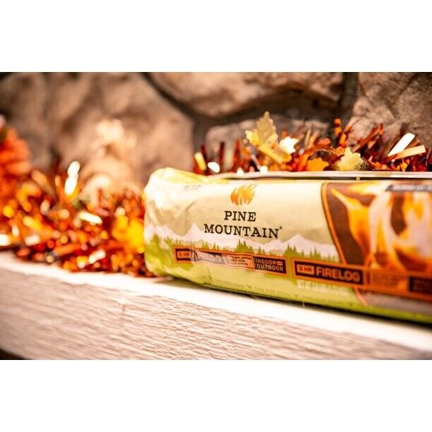 2 Box Pine Mountain Traditional 3-Hour Firelogs, Long Burning Fire Log 12 Pack - Fresh Stock Dated January 2026