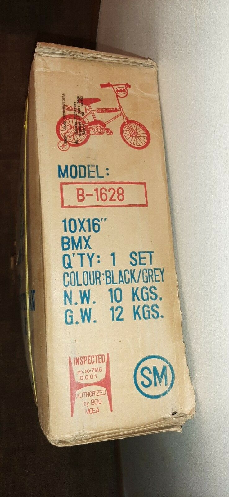 Vintage New Old Stock in Box Rand Randor Model B-1628 BMX Bicycle 10x16