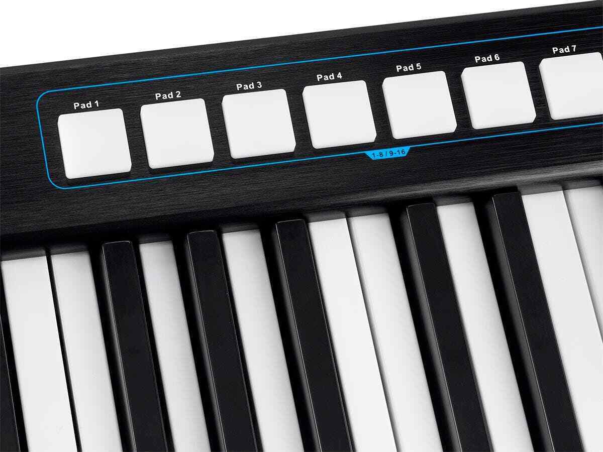 Monoprice SRK49 USB MIDI Keyboard Controller with 8 Velocity-Sensitive RGB Pads - Fresh Stock Dated December 2025