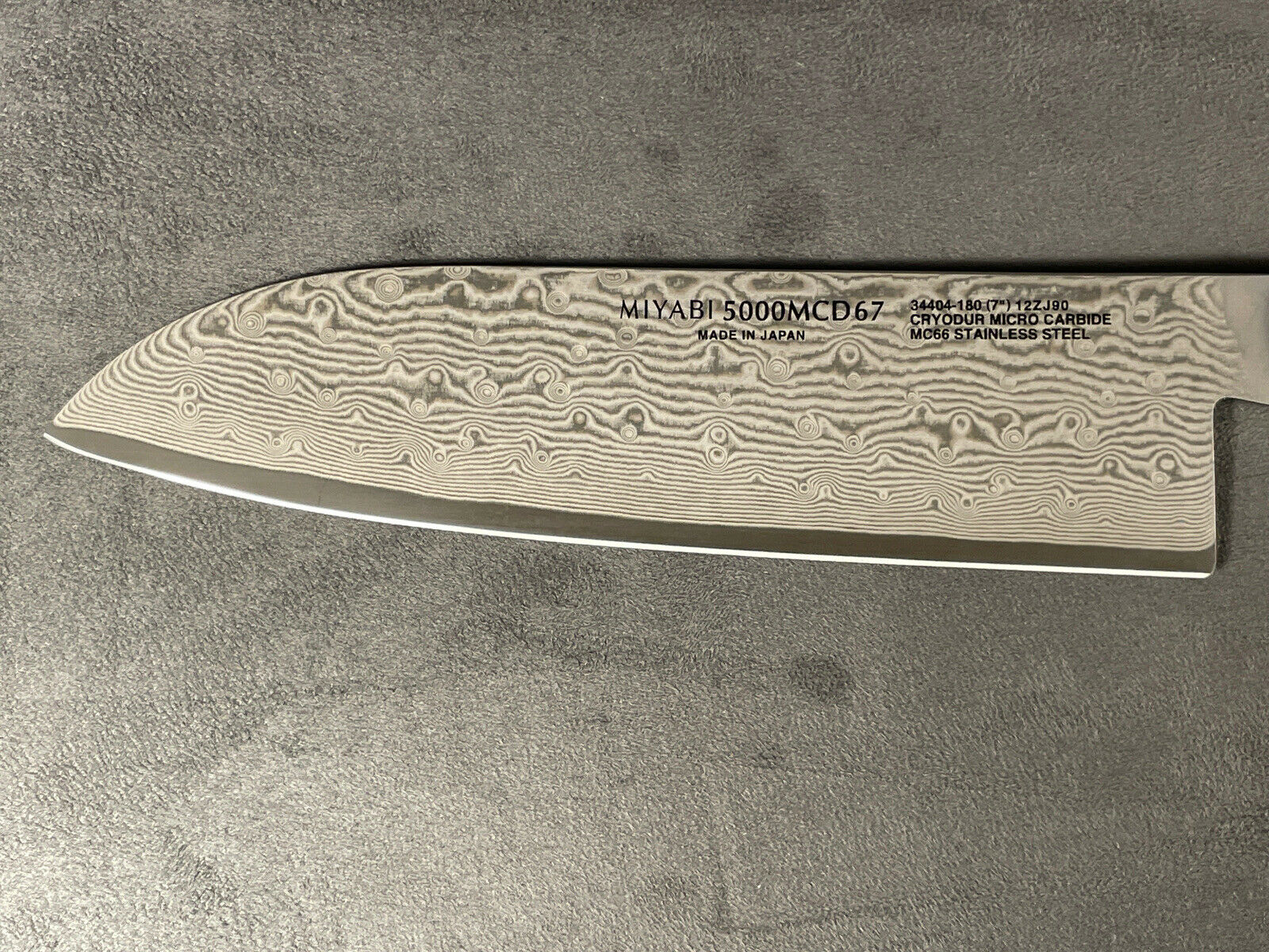 NEW  JA Henckels Zwilling MIYABI BLACK 7” FINE EDGE SANTOKU - Black Ash Handle - Fresh Stock Dated January 2026