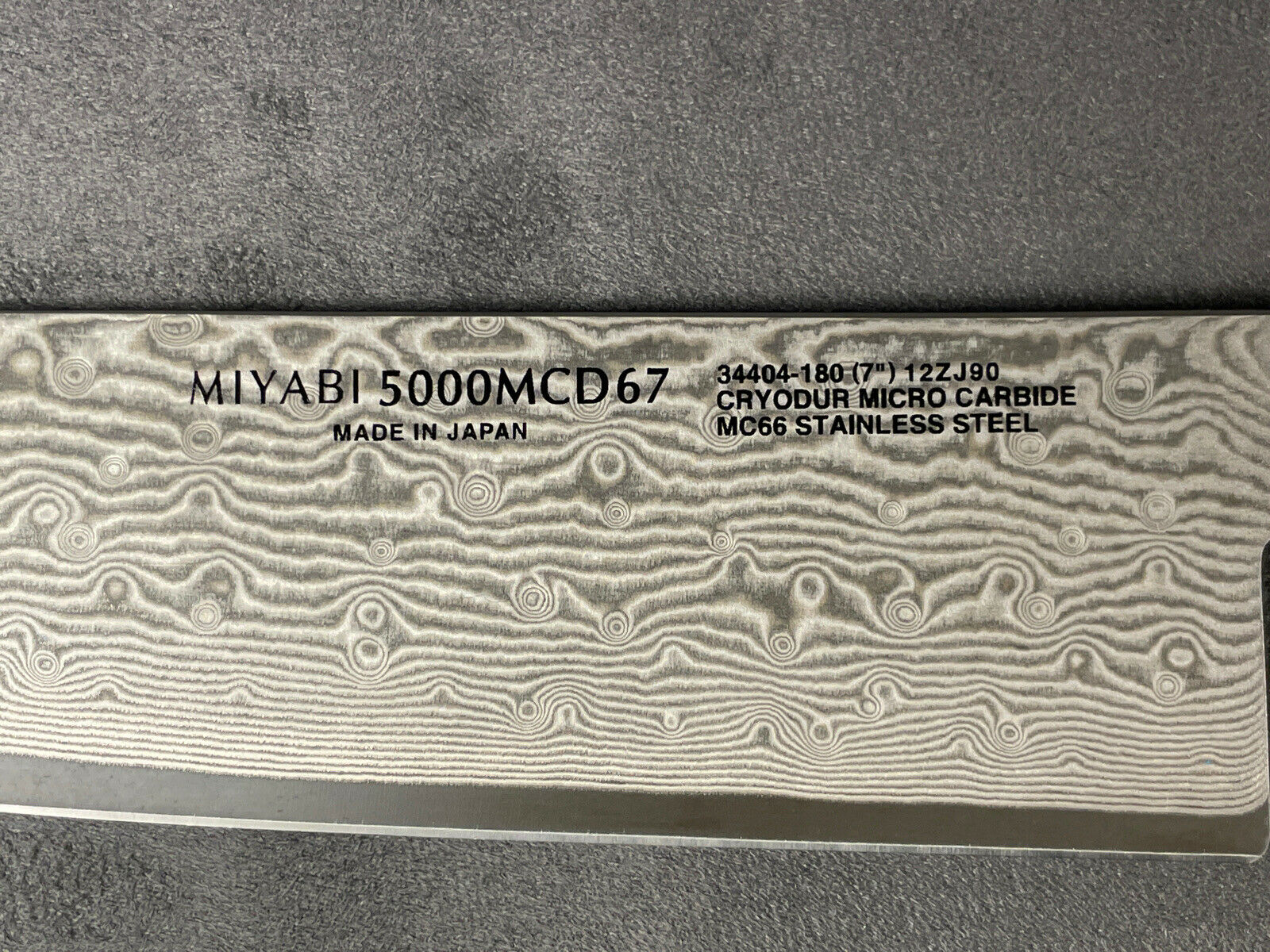 NEW  JA Henckels Zwilling MIYABI BLACK 7” FINE EDGE SANTOKU - Black Ash Handle - Fresh Stock Dated January 2026