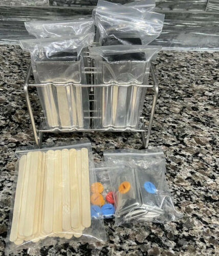Stainless Steel Popsicle Molds BPA Free/Eco Friendly Rust Free Popsicle Set Of 6 - Fresh Stock Dated February 2026