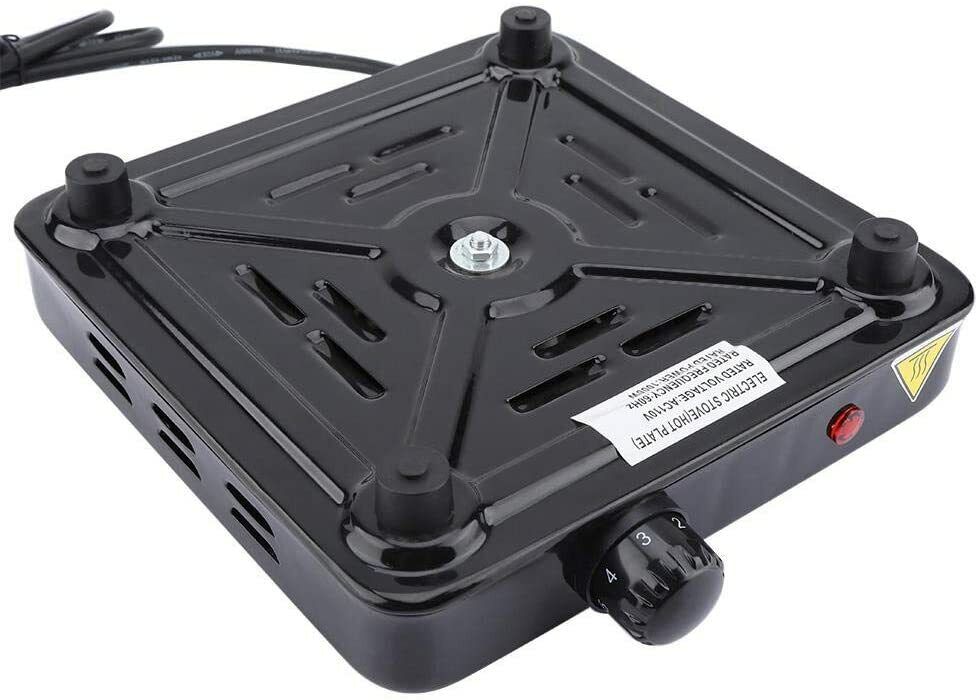 New 1000W Portable Single Electric Hot Plate Cooker Hotplate Stove Home Caravan - Fresh Stock Dated February 2026