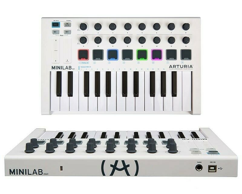 Arturia 230501 MiniLab MKII 25 Slim Keyboard Controller - Fresh Stock Dated December 2025