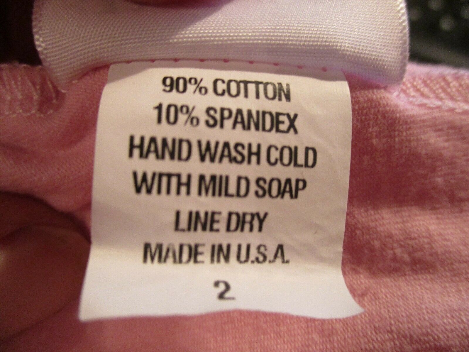 TODDLER SOFT PINK BASIC LEOTARD BY REFLECTIONZ SIZE 2- COTTON BLEND MADE IN USA - Fresh Stock Dated December 2025