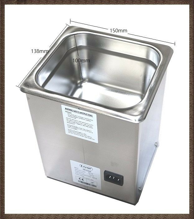 2L homeuse Ultrasonic Cleaner baths with degas for jewelry glass watch or parts - Fresh Stock Dated December 2025