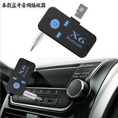 Car handsfree kit USB Receiver Bluetooth Audio 3.5mm Jack AUX TF Card Reader - Fresh Stock Dated December 2025