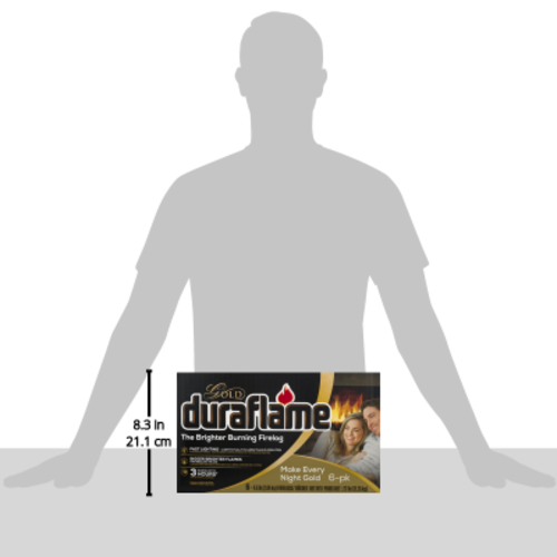Duraflame Gold Ultra Premium 4.5lb Firelogs, 6-Pack Case, 3 Hour Burn - Fresh Stock Dated December 2025