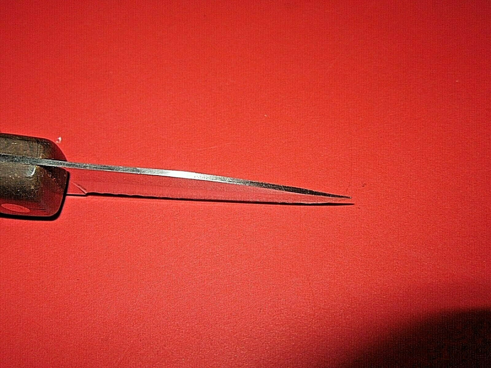 Vintage Cutco No 1020 Paring KNIFE serrated blade Brown Swirl Handle - Fresh Stock Dated January 2026