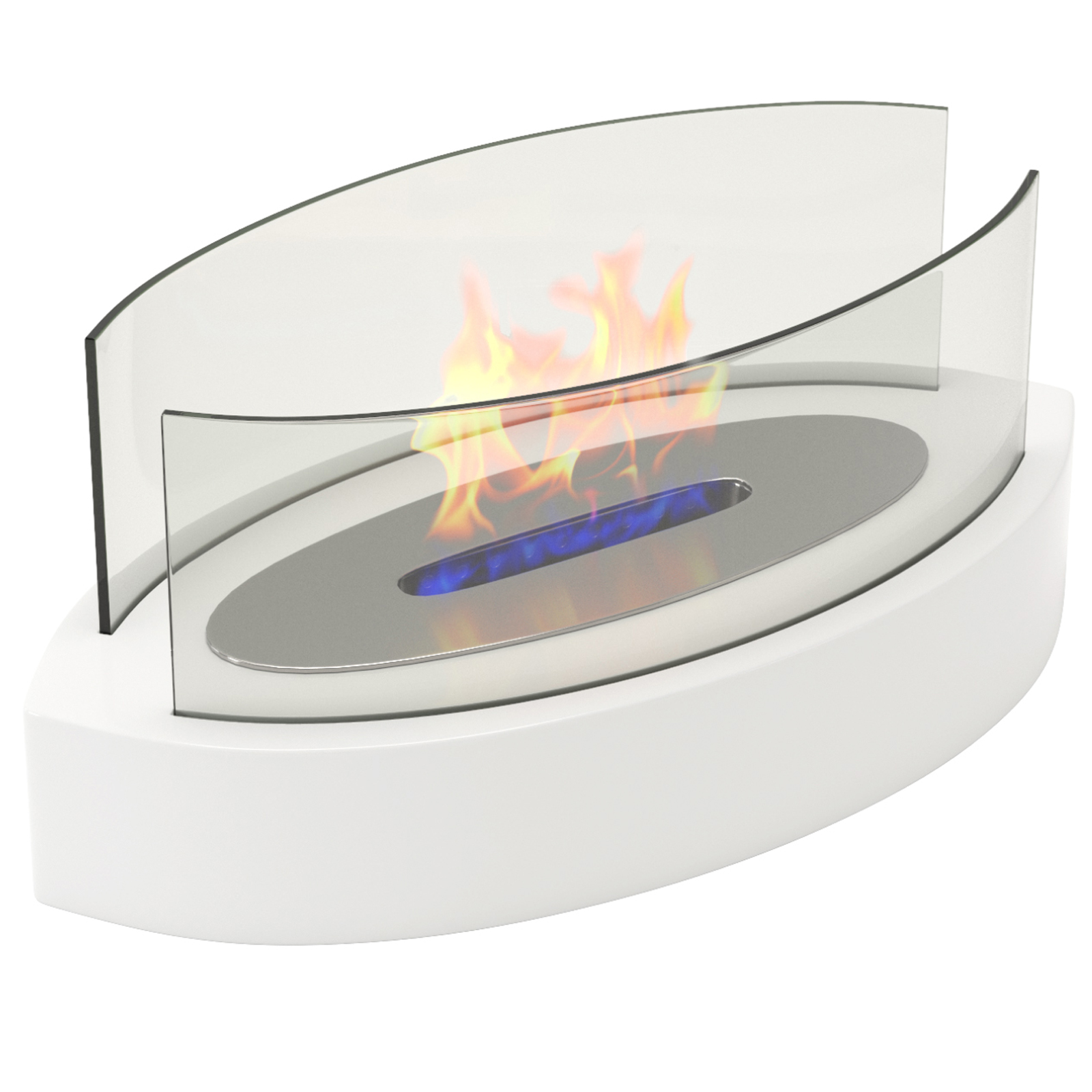 Regal Flame Veranda Ventless Fire Pit Fire Bowl Pot Bio Ethanol Fireplace White - Fresh Stock Dated January 2026