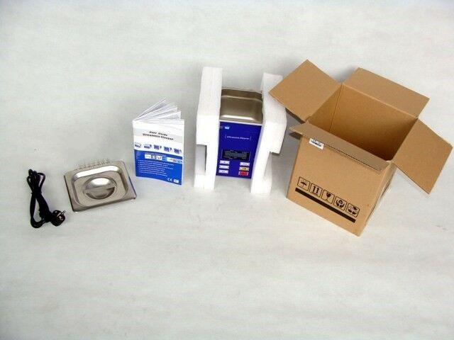 2L homeuse Ultrasonic Cleaner baths with degas for jewelry glass watch or parts - Fresh Stock Dated December 2025